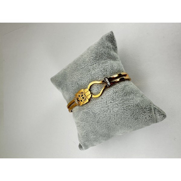 Bronz Aslan Desenli Bileklik 